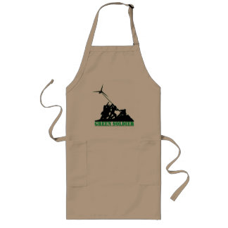 Green Soldier Windmill Long Apron
