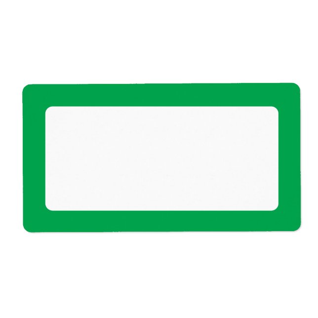 Green solid border blank (Front)
