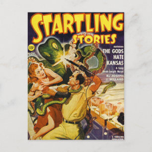 Green Space Octopus Postcard