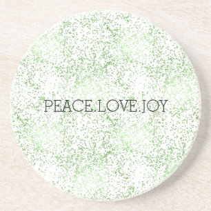 Green Sparkle Dots Gold Glitz      Coaster
