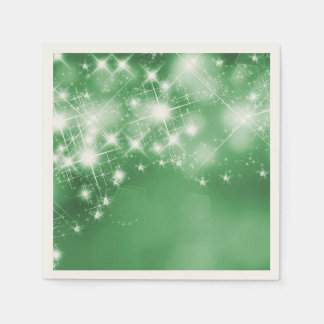 GREEN SPARKLES NAPKIN