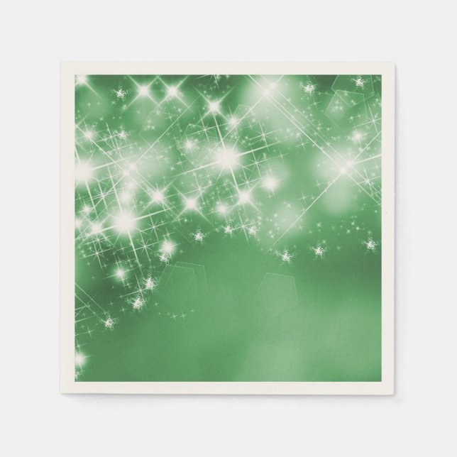 GREEN SPARKLES  NAPKIN (Front)