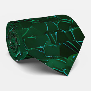 Green Sparkly Sequin Neck Tie Party Wear Tie