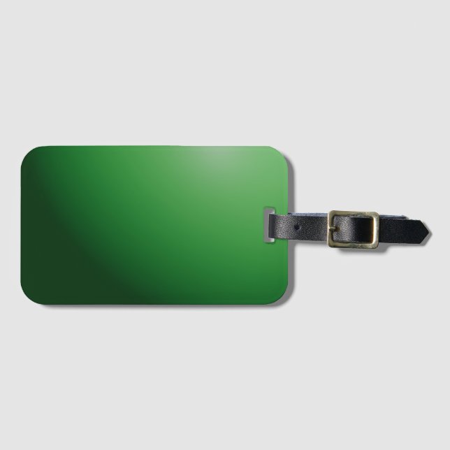Green Sphere  Luggage Tag (Front Horizontal)