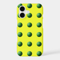 Green Spheres on Yellow