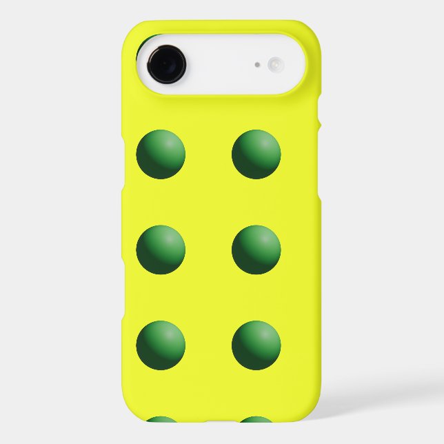 Green Spheres on Yellow  (Back)