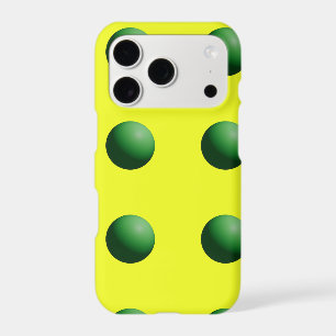 Green Spheres on Yellow