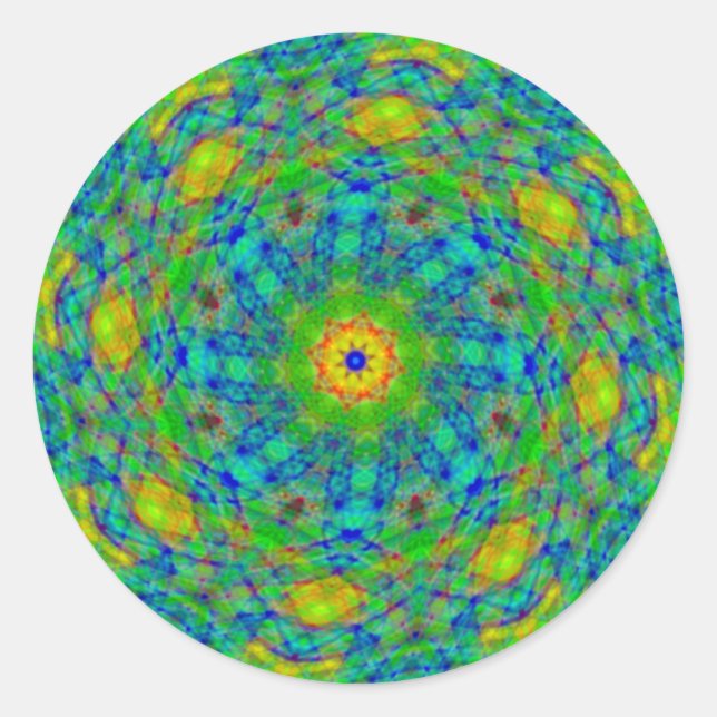 Green Spiral Twist Stickers (Front)