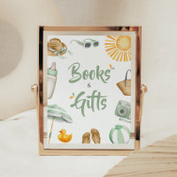 Green Splish Splash Baby Shower Books and Gifts