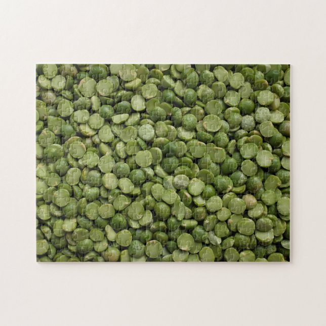 Green split pea jigsaw puzzle (Horizontal)