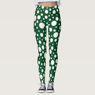 Green Spots Leggings