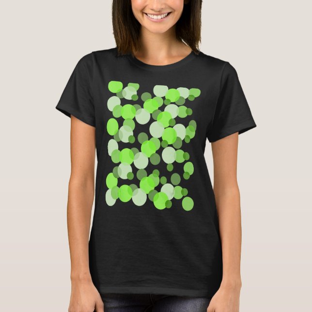 Green Spots Polka dot T-Shirt (Front)