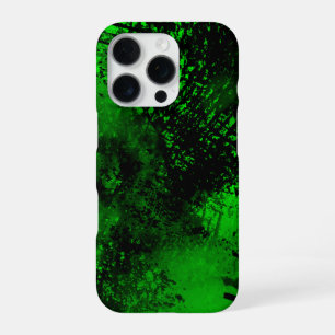 Green Spray Paint Effect iPhone 16 Case