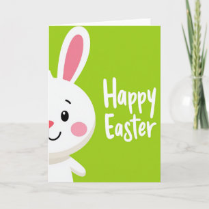 Green Spring Creature Smile Card