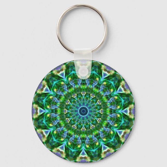 Green Spring Kaleidoscope Key Ring (Front)