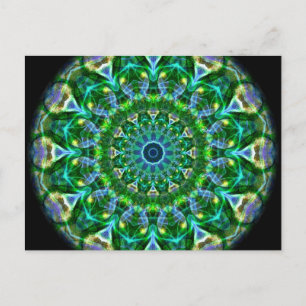 Green Spring Kaleidoscope Postcard