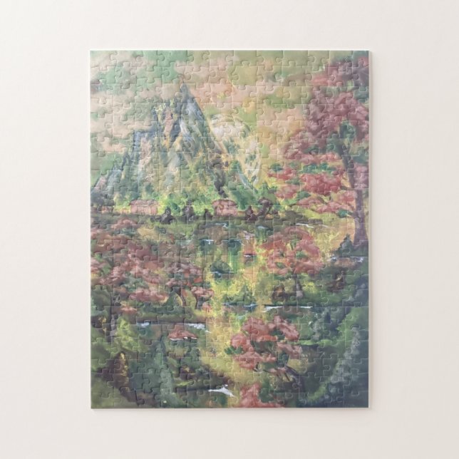 Green Spring Landscape Puzzle (Vertical)