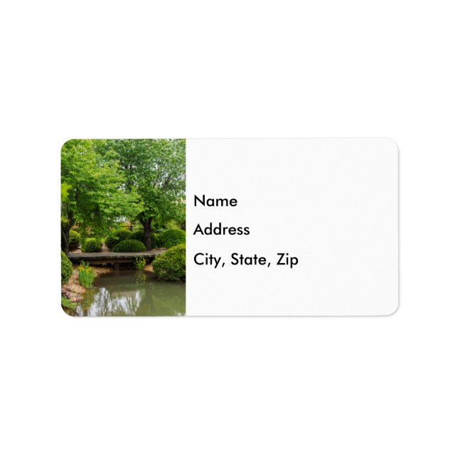 Green Spring Stroll Address Label (Front)