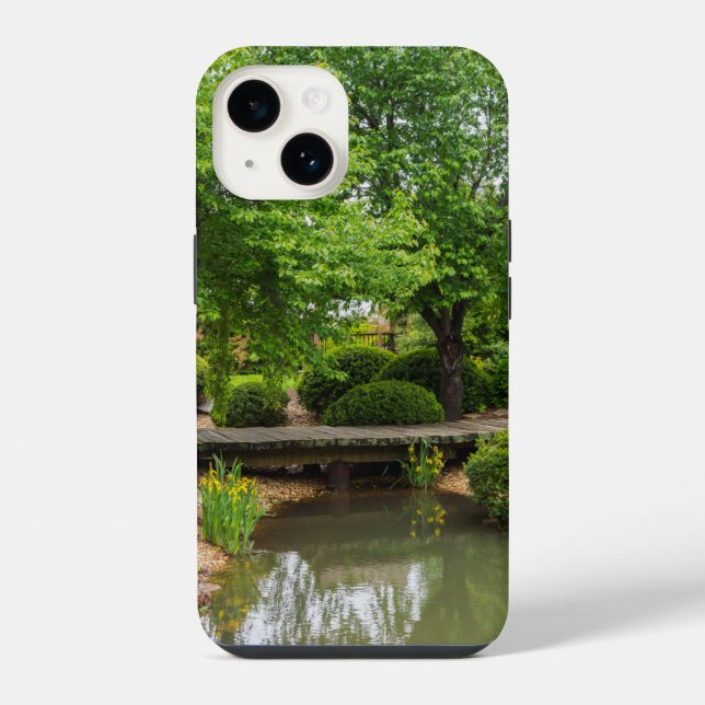 Green Spring Stroll iPhone Case (Back)