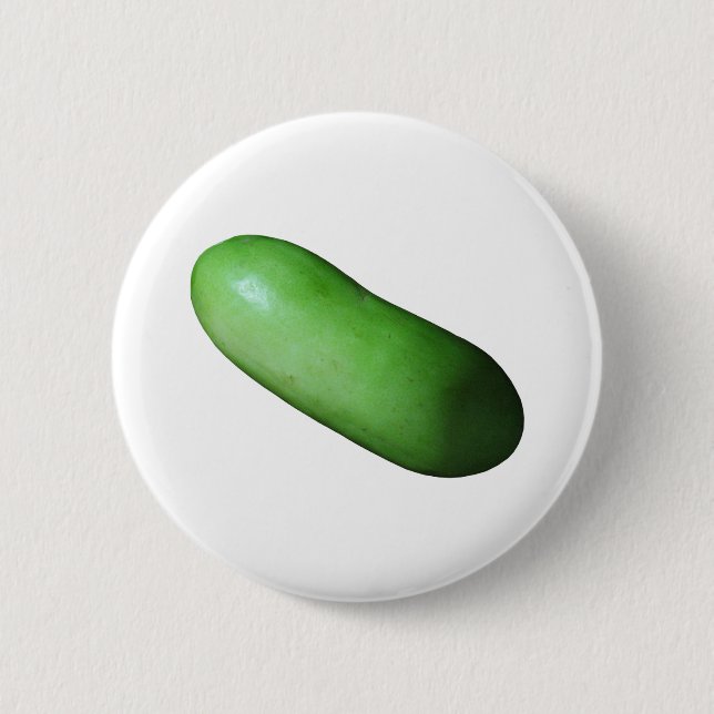 Green Squash (Winter Melon) 6 Cm Round Badge (Front)