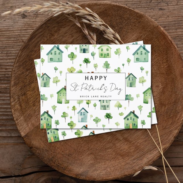 Green St. Patrick's Day Real Estate Farming Holiday Postcard (Creator Uploaded)