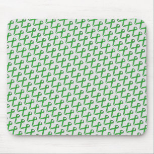 Green Standard Ribbon by Kenneth Yoncich Mouse Pad