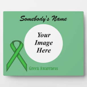 Green Standard Ribbon Template by Kenneth Yoncich Plaque