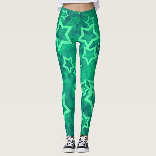 Green Star Leggings (Front)