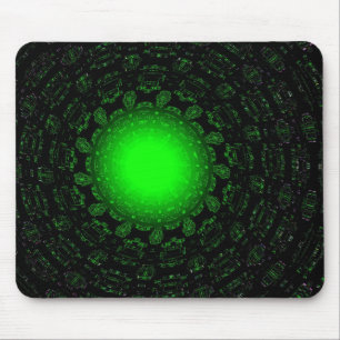 Green Star Mousepad