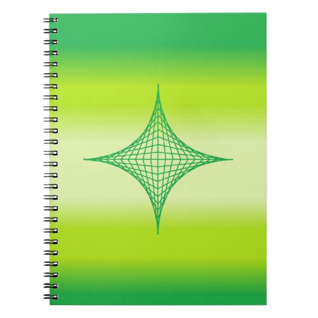 Green Star Spiral Notebook (Front)