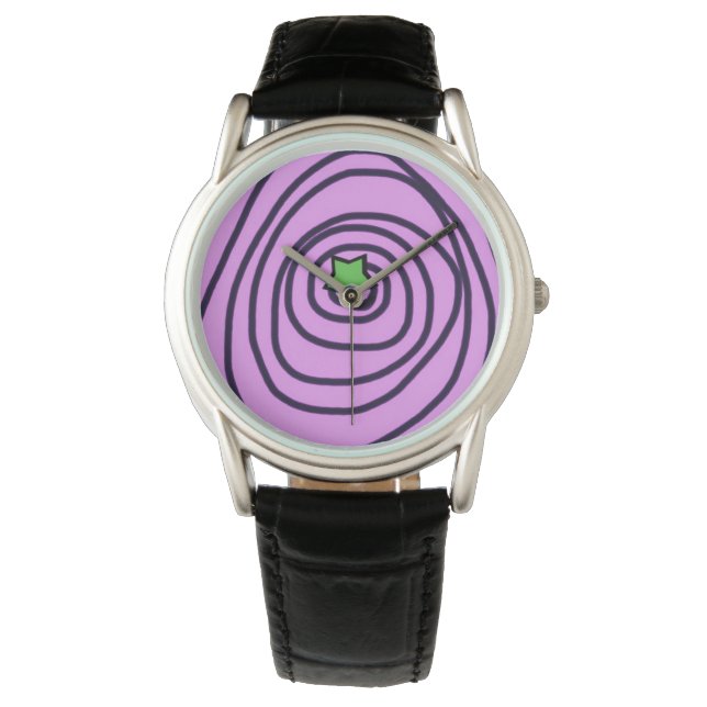 Green Star Swirl Watch (Front)