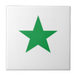 Green Star Tile<br><div class="desc">Green Star Ceramic Tile.  Stars are always in fashion!</div>