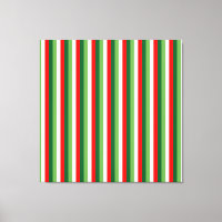 Green, Star White And Red Clover Pinstripes