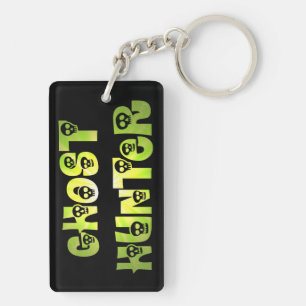 Green Starburst Skulls Ghost Hunter key chain