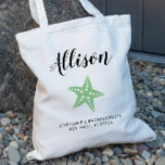 Green Starfish Bridesmaid Tote Bag for Wedding<br><div class="desc">Fill this lovely bag with the accessories your girls need for your bachelorette or wedding weekend!</div>