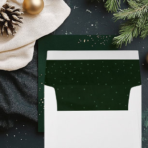 Green & Starry Christmas Envelope