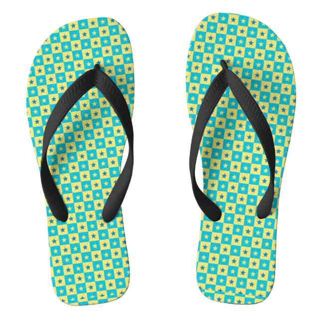 green stars  jandals (Footbed)