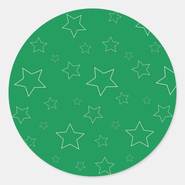 Green Stars Stickers (Front)
