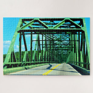 Green Steel Bridge Jigsaw Puzzle