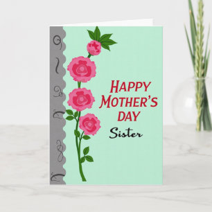 Green Stem Mothers Day Card