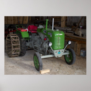 Green Steyr Tractor KL I Poster