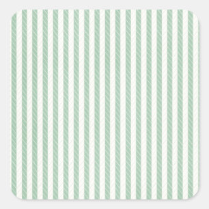 green stitched stripe square sticker
