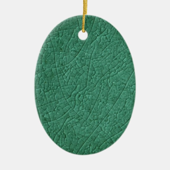 Green stone cracks Ornament (Front)