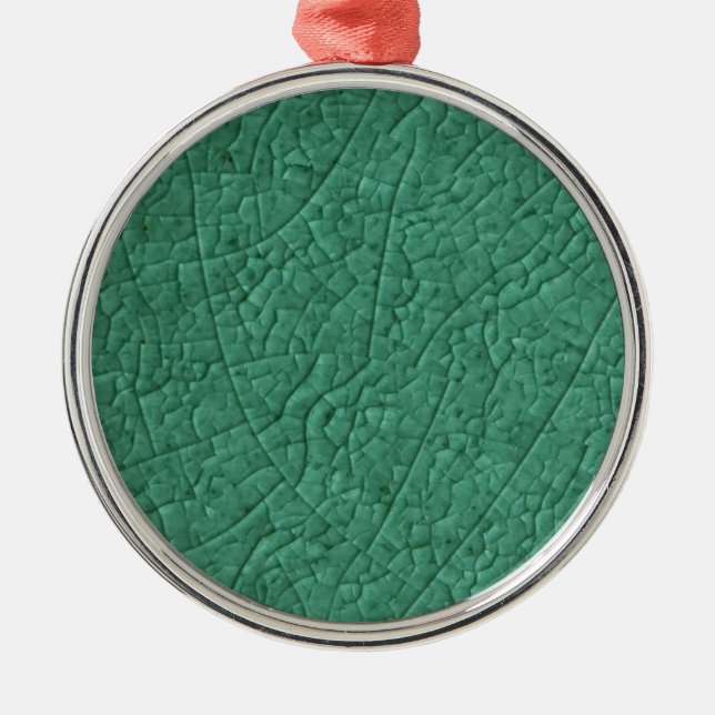 Green stone cracks Ornament (Front)