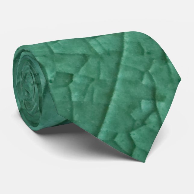 Green stone cracks tie (Rolled)