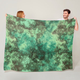 Green Stone Fleece Blanket
