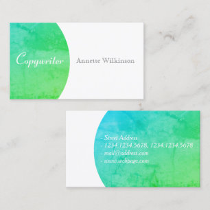 Green stone natural elegance business card