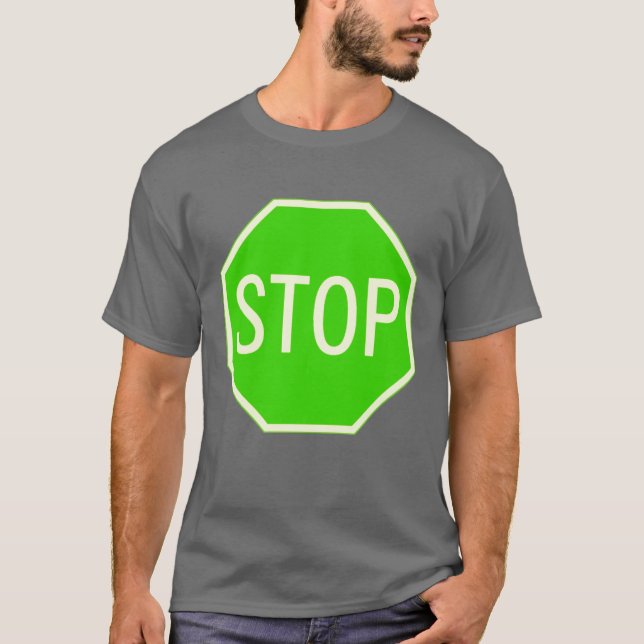 Green Stop Sign Shirt (Front)