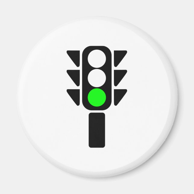 Green Stoplight Magnet (Front)