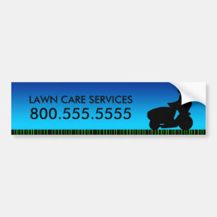 green streak lawn care services bumper sticker